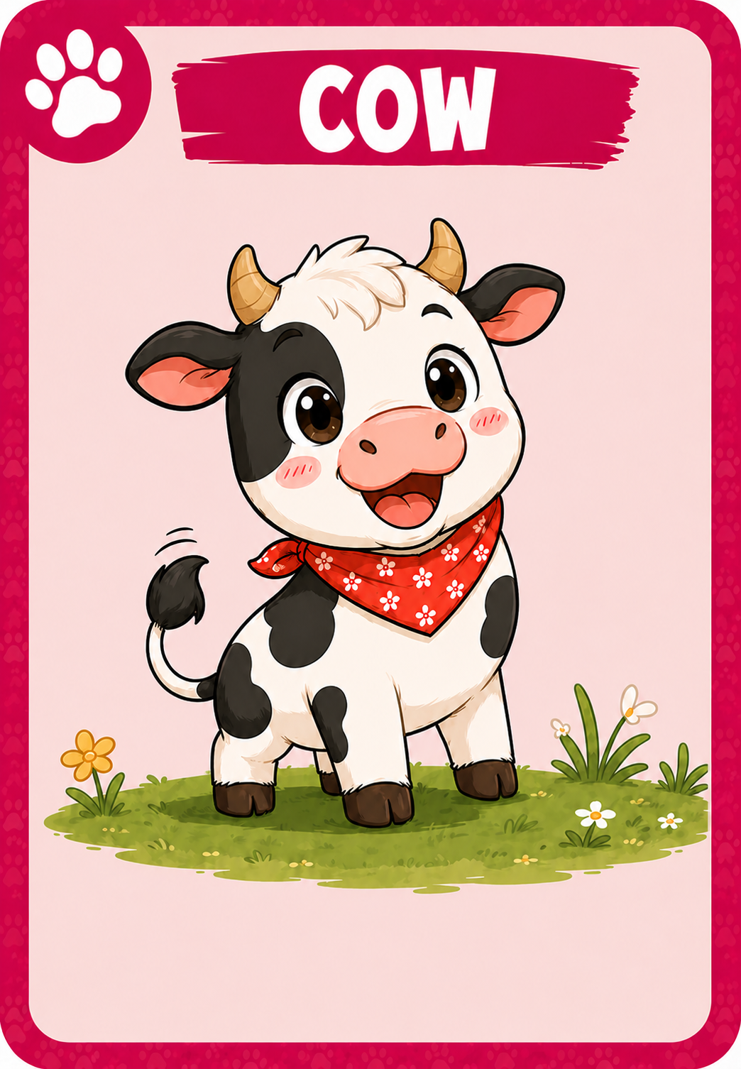 Cow Animal Attack card